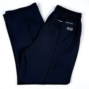 BOSS Hugo Boss Athleisure Jogger Track Pants Green Label Navy Knit Comfort M